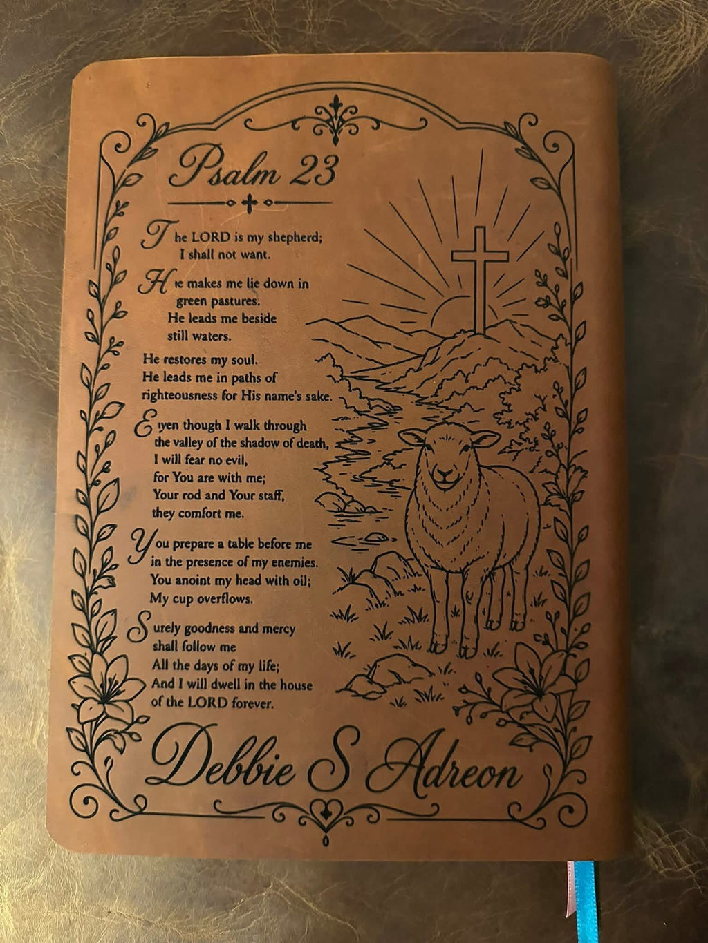 Custom Leather Bible — Bible Included